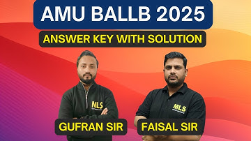 AMU BA LLB 2025 | Answer Key & Full Paper Solution | Detailed Explanation