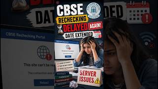CBSE Rechecking Extended Again! Website Error Still Not Fixed 😨 | MyExams.Ai #cbselatestnews #osm
