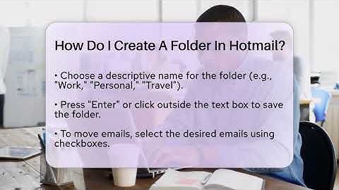 How Do I Create A Folder In Hotmail? - TheEmailToolbox.com