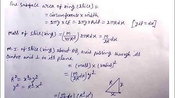 Moment of Inertia of Spherical shell