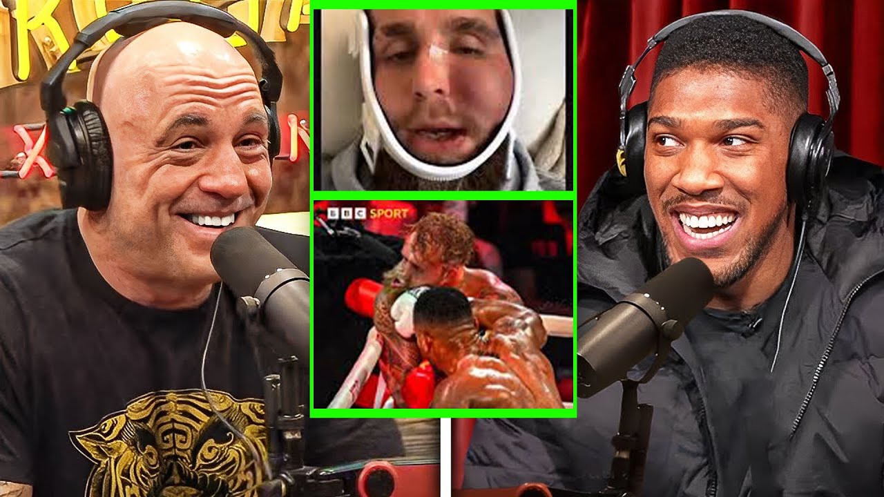 Joe Rogan & Anthony Joshua BURST OUT LAUGHING After Jake Paul’s Brutal Knockout Loss