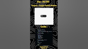 Toggle Switch Button Tutorial  HTML, CSS, and JavaScript #coding #toggle #switch #button #ui #webdev