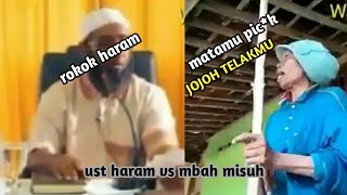 Debat ustadz haram vs mbah misuh story wa 30 detik