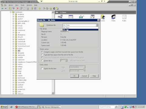 how to clear log of MsSql.avi
