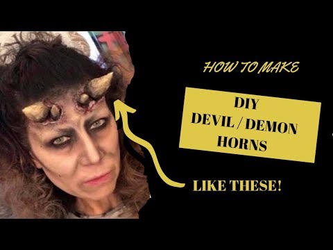 How tO MAKE DEVIL HORNS (EASY DIY TUTORIAL FOR HALLOWEEN HORNS)