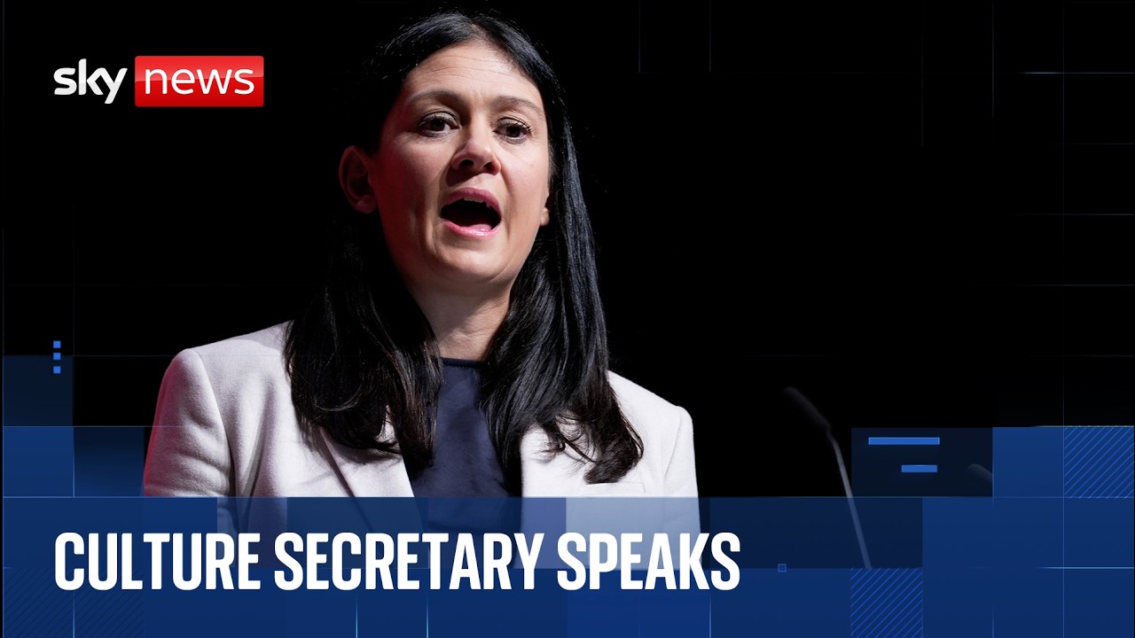 Culture and sport minister gives speech