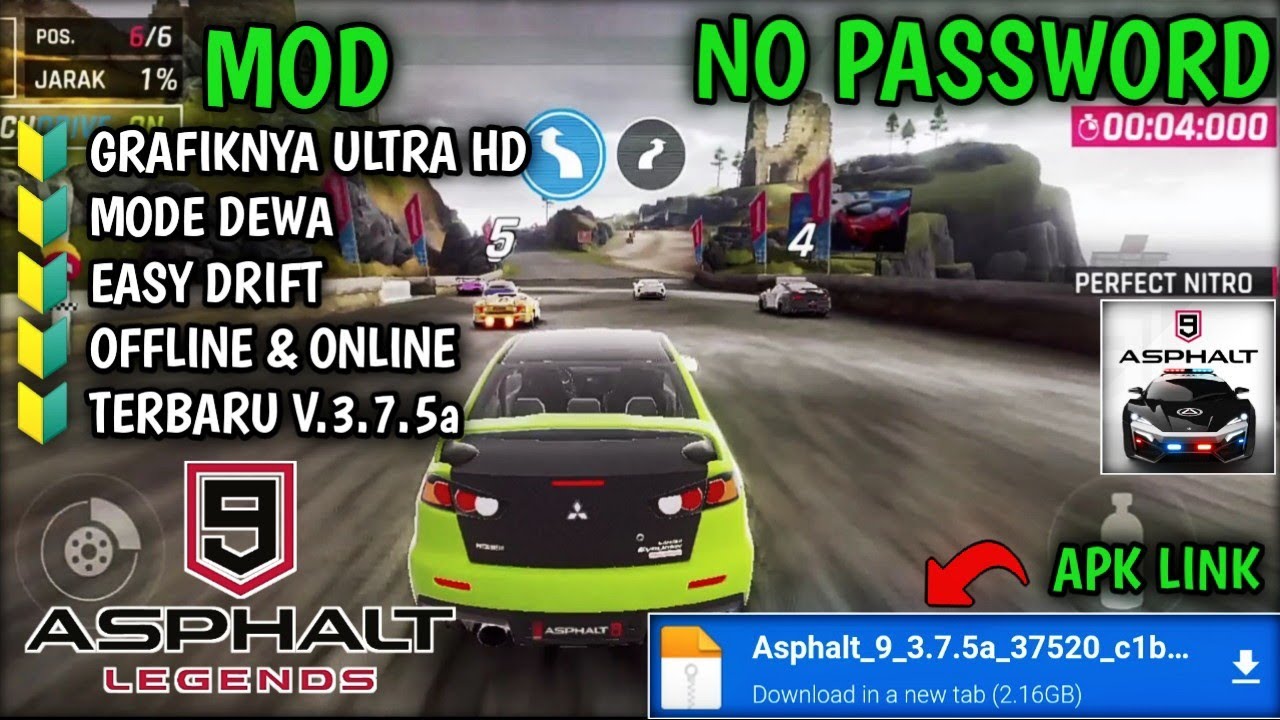 Grafiknya gak ada obat Download asphalt 9 mod apk v.3.7.5a