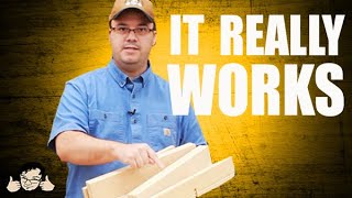 A clever router table dovetail joinery jig