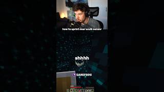 How To Sprint Near Sculk Sensor In Minecraft #minecraft