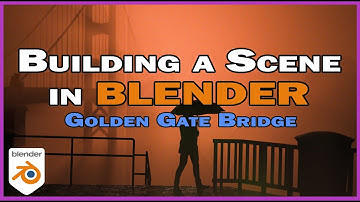 Building the Golden Gate Bridge in Blender in 1 minutes