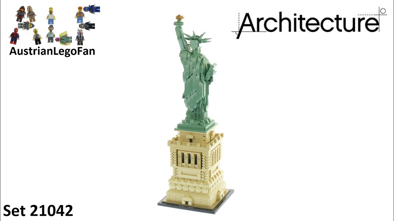 Overflod gallon Skuffelse Lego Architecture 21042 Statue of Liberty - Lego Speed Build Review -  YouTube