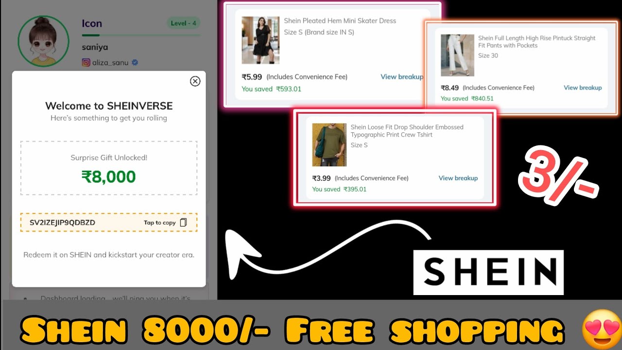 SHEIN 8000/- Free shopping 😍 || Biggest Loot Free shopping 🛍 