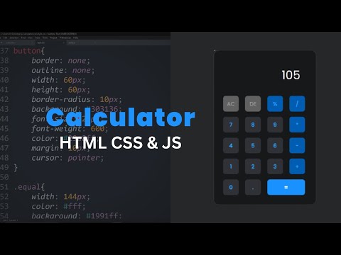 How to build a Calculator Using HTML CSS & JavaScript
