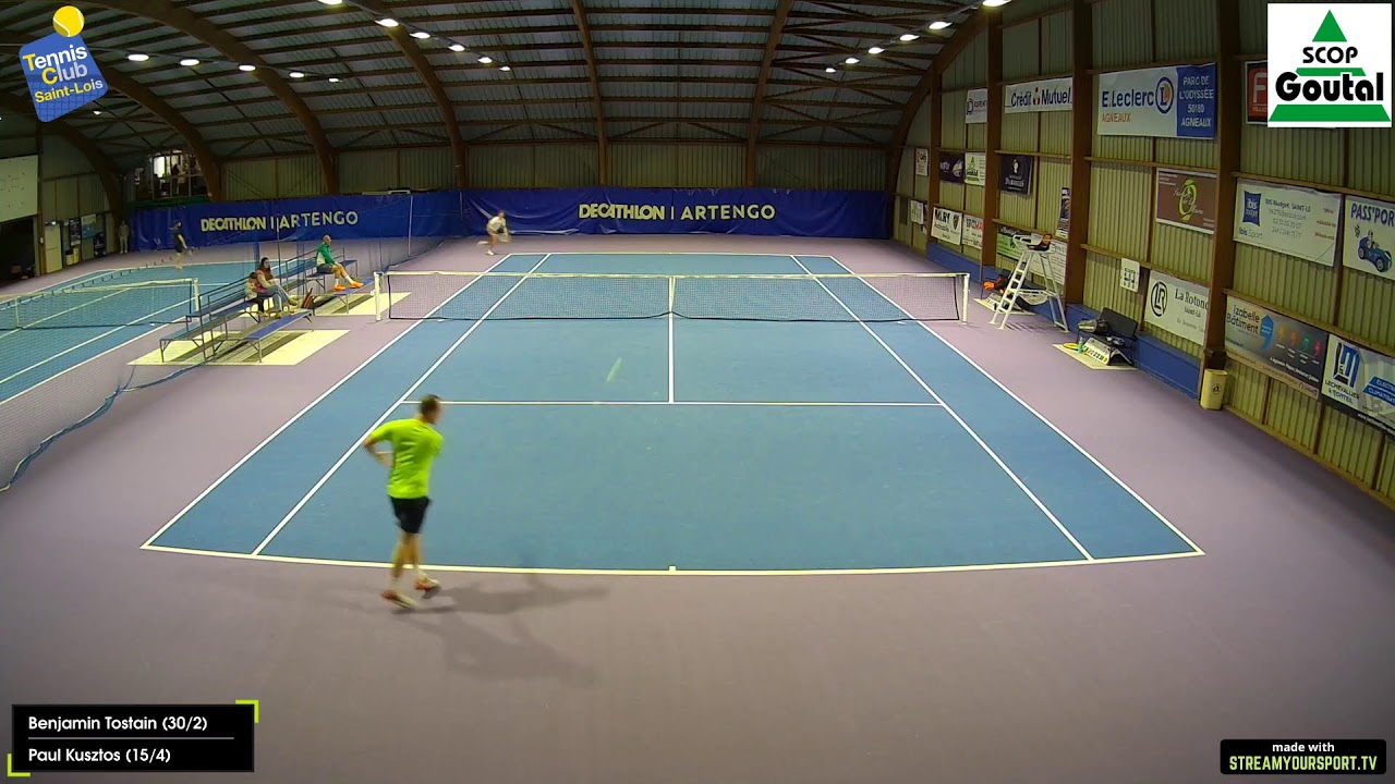 Court 2 : Benjamin Tostain (30/2) 🆚 Paul Kusztos (15/4)