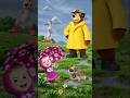Menebak Bayangan Masha and The Bear yang Bermain Hujan #masha #mashaandthebear #shorts