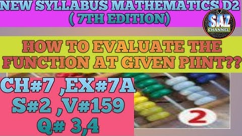 Relations and Functions|(NSM D2 7TH EDITION)|Q3,4|SAZCHANNEL