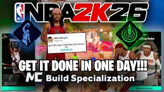 *NEW* FASTEST METHOD To Complete Build Specializations on NBA 2K26 After Season 3 Patch |NBA2K26NEWS