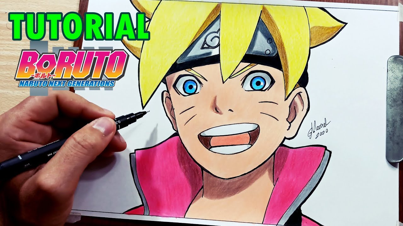 HOW TO DRAW AND COLOR THE BORUTO STEP BY STEP - NARUTO NEXT 