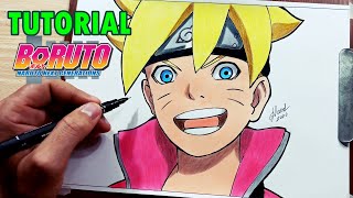 HOW TO DRAW AND COLOR THE BORUTO STEP BY STEP - NARUTO NEXT 