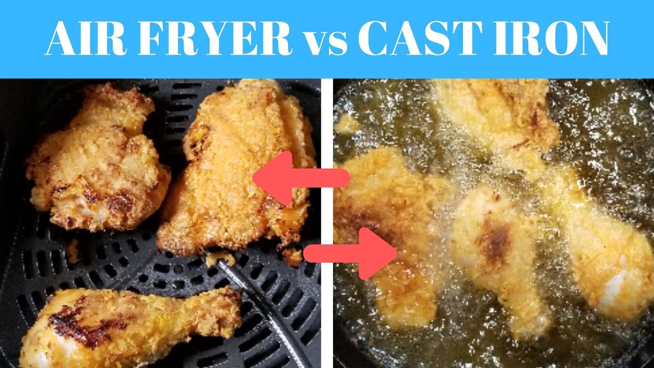 Ninja Foodi Grill VS Cast Iron Skillet Fried Chicken ...