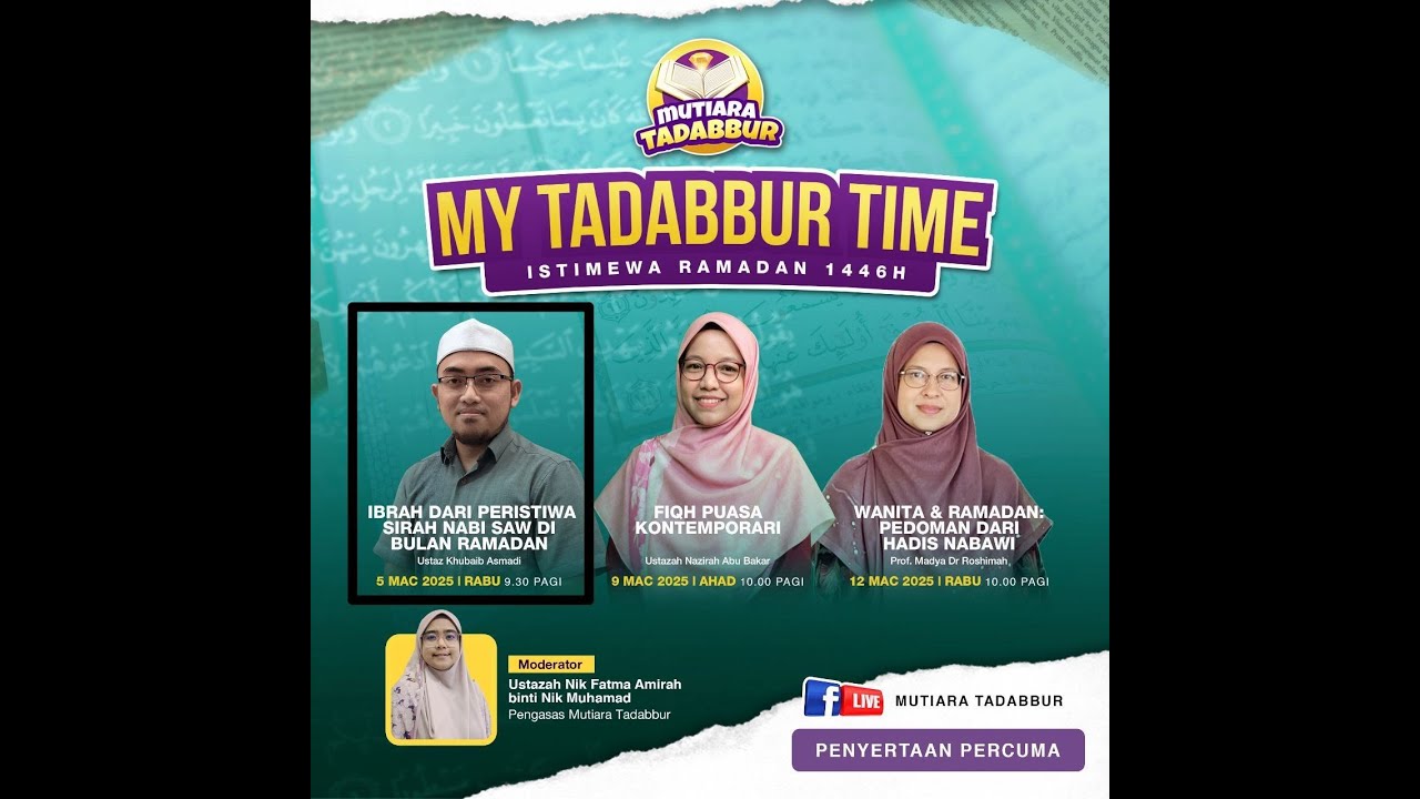 MY TADABBUR TIME ISTIMEWA RAMADAN: SIRI 1