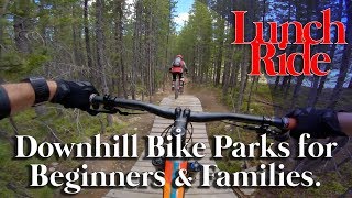Riding Trestle Mountain Bike Park for Families or Beginners--Winter Park Colorado