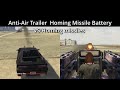 Anti-Air Homing Missile Battery VS Homing missiles of Deluxo and Ruiner 2000 GTA5 Online