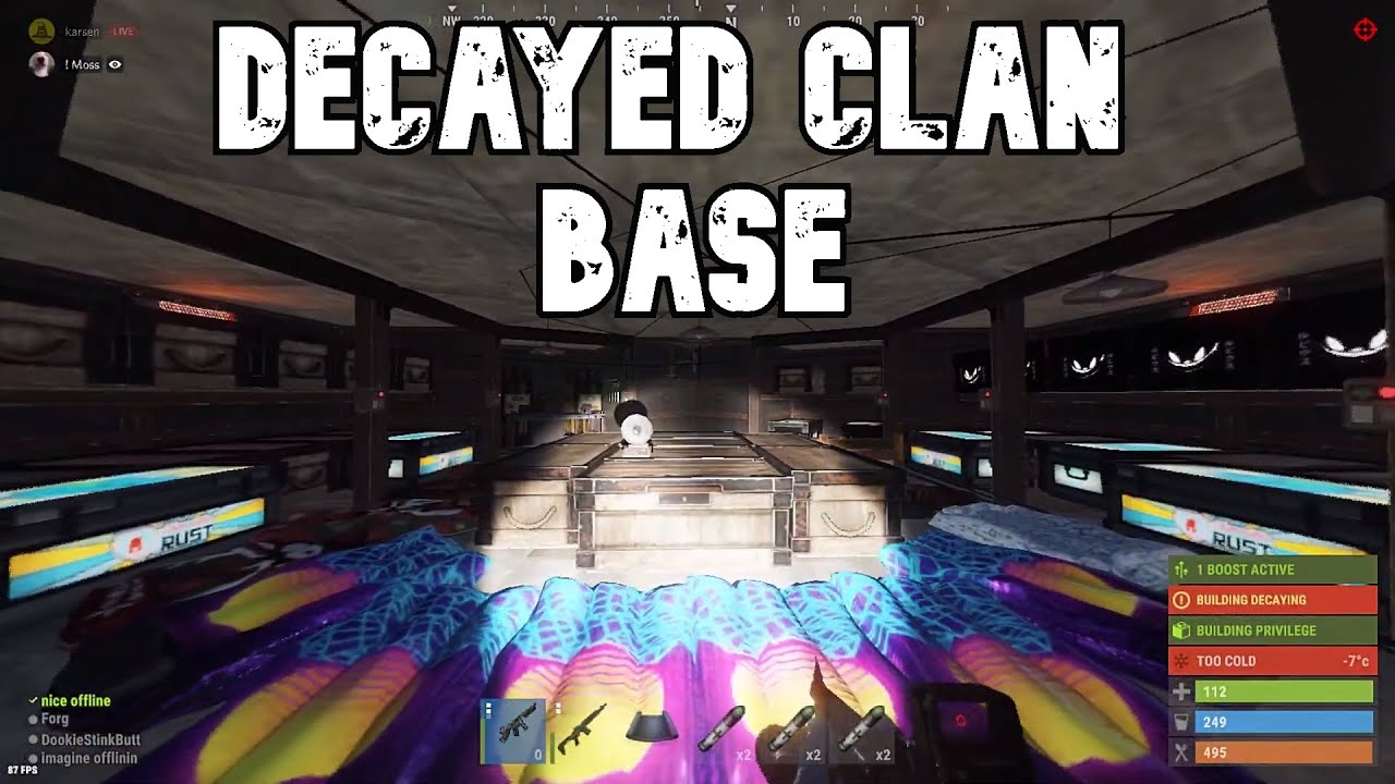 Finding a Clans DECAYING BASE... (RUST) - YouTube
