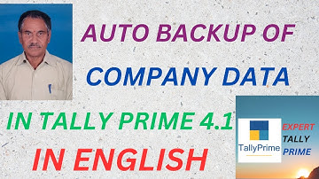 157.  AUTO  BACKUP OF COMPANY DATA IN TALLY PRIME 4.1 || ENGLISH || EXPERT TALLY PRIME