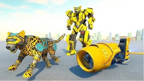 New Leopard Robot Transform Part-2 | Rescue City Robot Bike Android GamePlay | By Game Crazy