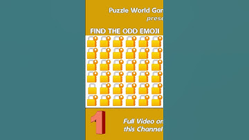 HOW GOOD ARE YOUR EYES | Find The Odd Emoji Out | Emoji Puzzle Quiz