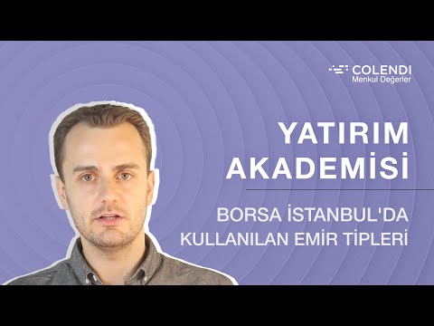 Borsa İstanbul’da Kullanılabilen