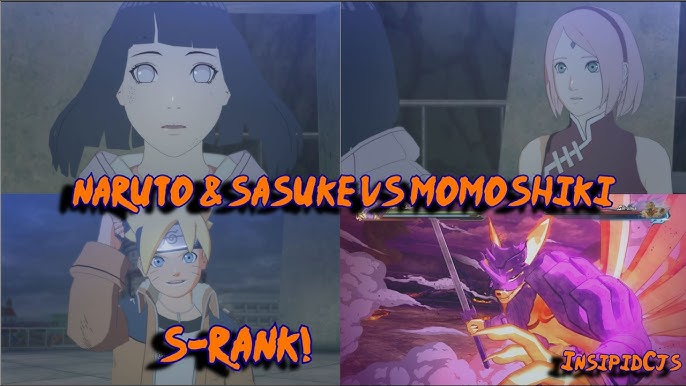 Naruto, Sasuke & Boruto Vs Momoshiki Full Fight (English Dub) - Storm 4  Road to Boruto Movie 