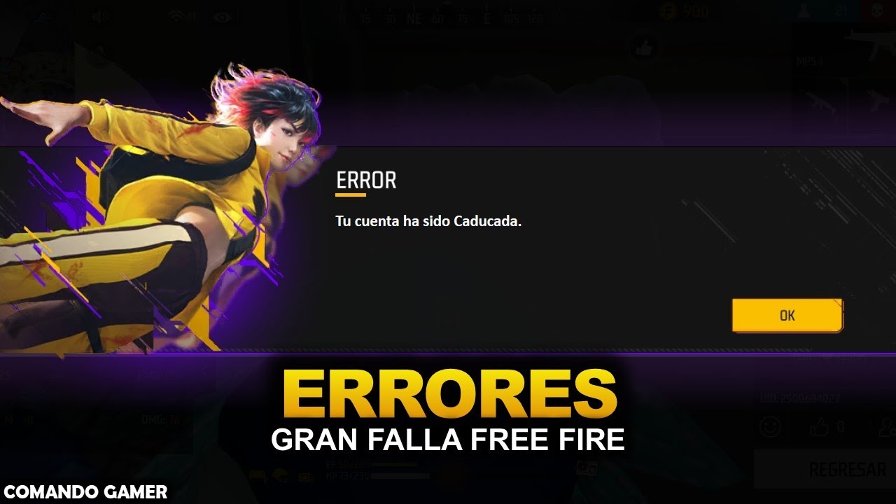 NUEVO ERROR NO puedo ENTRAR a FREE FIRE Falla Sesión Caducada - YouTube