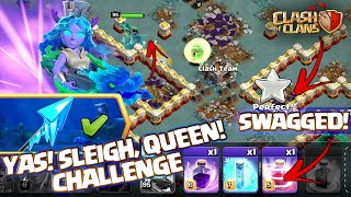 How to Easily 3 Star Yas Sleigh Queen Challenge Guide (Clash of Clans) Frozen Arrow Challenge coc