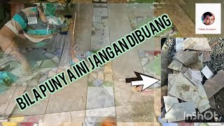 #Pemasangan keramik pecah# Part 3. Tehnik pemasangan keramik pecah