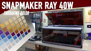 40W LASER ENGRAVER TOP LEVEL Snapmaker Ray - engraving color
