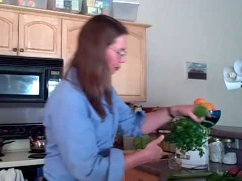 Making Fresh Vegetable Juice Part 1