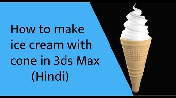 How to make Ice cream and Cone in 3ds Max # 3ds Max tutorial how to make softy and cone #beginner