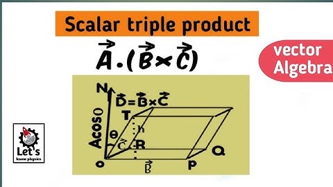Derivation of scalar triple product || vector calculus.