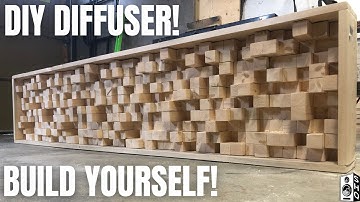 HOW TO BUILD AN ACOUSTIC SOUND DIFFUSER! DIY PRO!