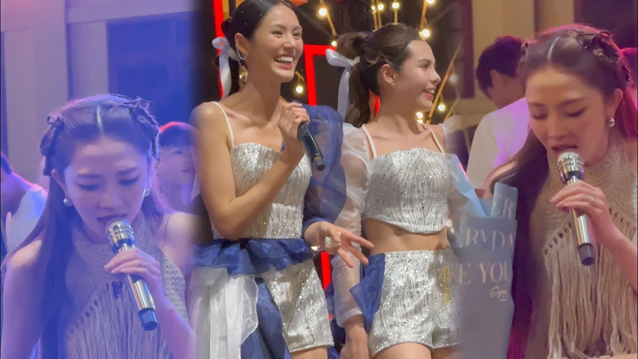 น้องลูกหมี ปัญญาพัชร💗น้องซอนญ่า  ศรัณย์ภัทร์“ร่วมจอย”คอนเสิร์ตแอน อรดี🅰️งานวัดโกมุทพุทธรังสี กทม.📍