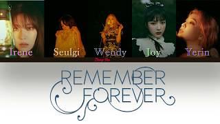 Red Velvet – Remember Forever Lyric ( COLOR CODED [ HAN / ROM / ENG ] Resimi