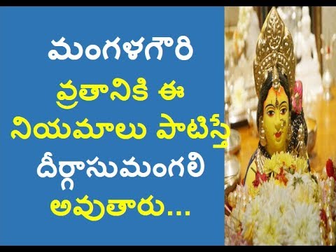 Procedure of Mangala Gouri Vratam | How to Do | Significance Of Sravana Masam