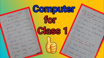 computer for class 1 // class 1 computer worksheet @Easylearningcorner