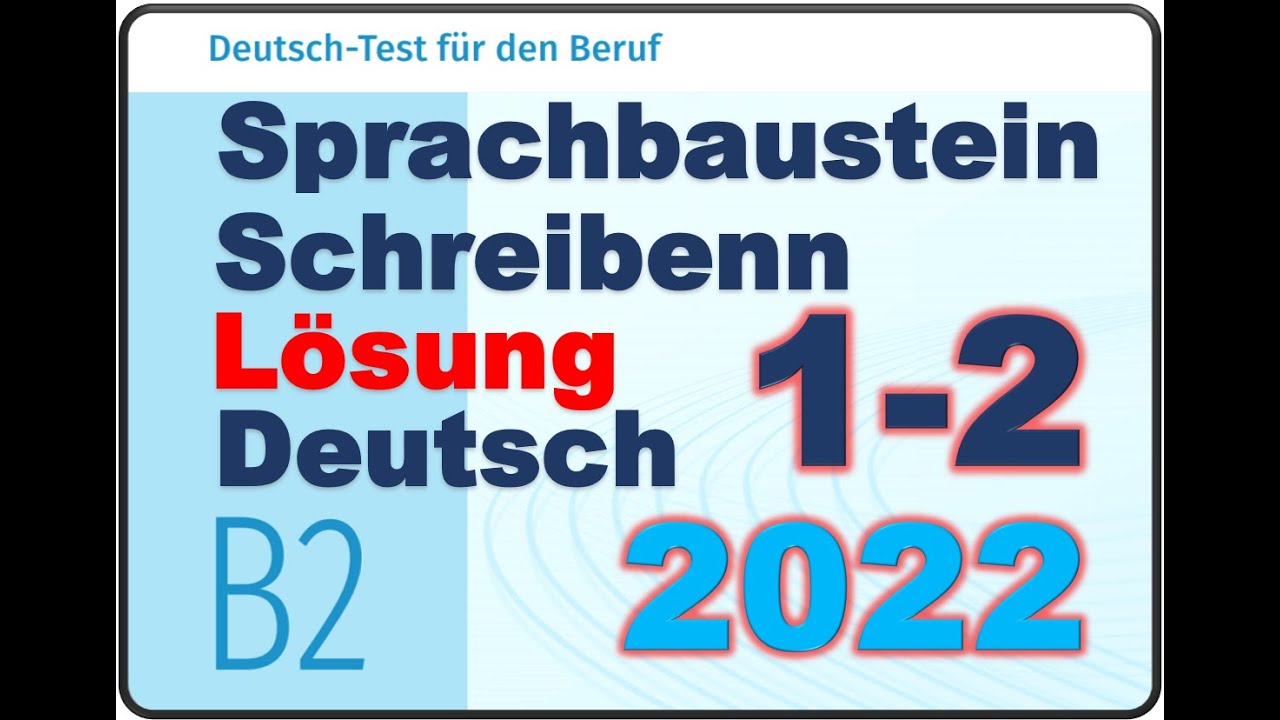 übungstest 2 Deutsch-test Für Den Beruf B2 Pdf www.youtube.com