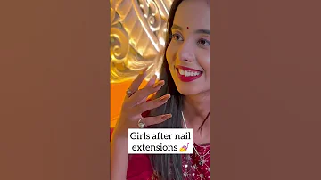 girls after nail extensions…💅 #payalpanchal #shorts