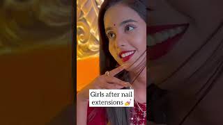 girls after nail extensions…💅 #payalpanchal #shorts screenshot 2