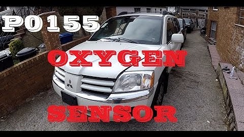 How to p0155 remove replace 02 o2 Oxygen sensor Mitsubishi endeavor