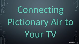 Connecting Pictionary Air to Your TV screenshot 5